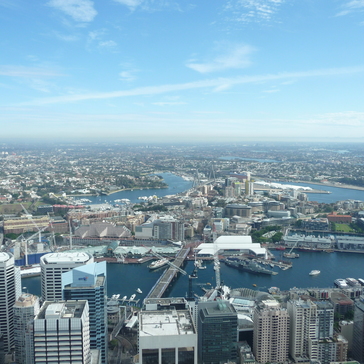 View on the Darling Harbour district View on the Darling Harbour district
