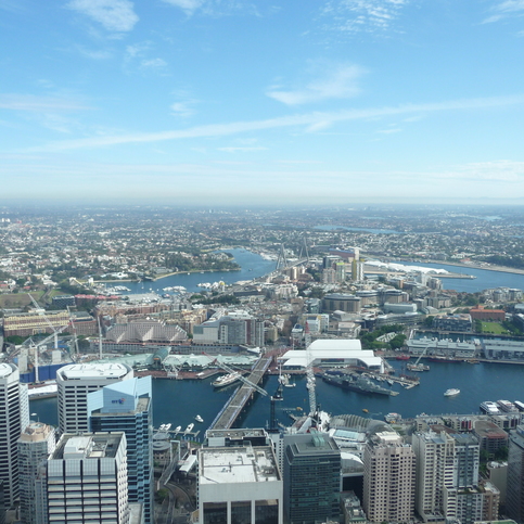View on the Darling Harbour district View on the Darling Harbour district