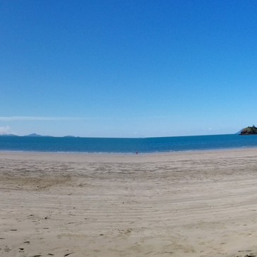 Panorama of Cape Hillsborough beach Panorama of Cape Hillsborough beach