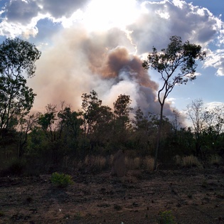 Bush fire in Kakadu National Park
