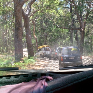 On the way to Lake McKenzie