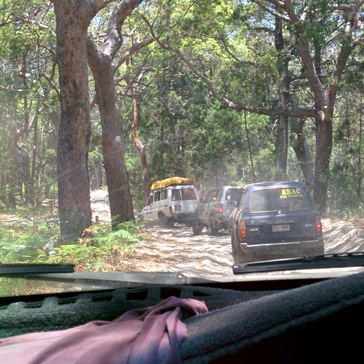 On the way to Lake McKenzie