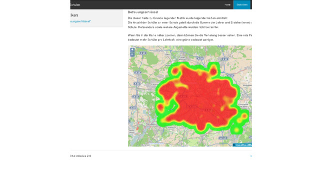 Heatmap Betreuungsschlüssel